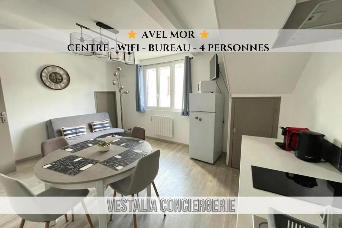 Appartement -Avel Mor- T2 2Eme Etage Centre Wifi à Pont-Aven